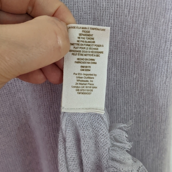 FREE people lavender lilac knit tunic top mini sweater Small @A8 - Picture 4 of 8